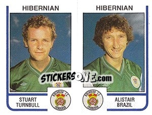Cromo Stuart Turnbull / Alistair Brazil - UK Football 1983-1984 - Panini