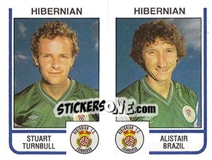 Figurina Stuart Turnbull / Alistair Brazil - UK Football 1983-1984 n. 486 - Panini
