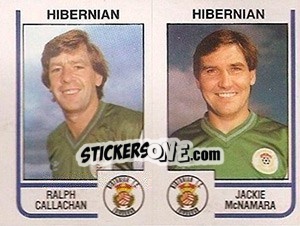 Sticker Ralph Callachan / Jackie McNamara - UK Football 1983-1984 n. 487 - Panini