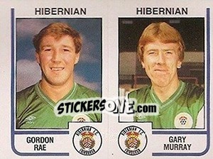 Sticker Gordon Rae / Gary Murray - UK Football 1983-1984 - Panini