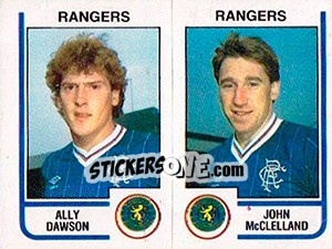 Cromo Ally Dawson / John McClelland - UK Football 1983-1984 - Panini