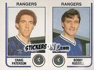 Cromo Craig Paterson / Bobby Russell - UK Football 1983-1984 - Panini