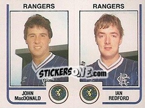 Sticker John MacDonald / Ian Redford - UK Football 1983-1984 n. 506 - Panini