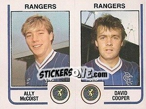 Cromo Ally McCoist / David Cooper - UK Football 1983-1984 - Panini