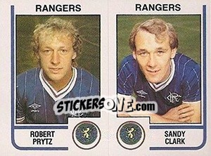 Sticker Robert Prytz / Sandy Clark - UK Football 1983-1984 - Panini