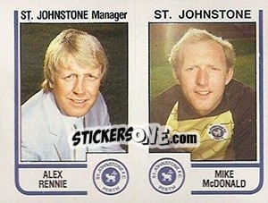 Figurina Alex Rennie / Mike McDonald - UK Football 1983-1984 - Panini