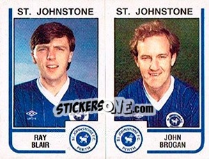 Sticker Ray Blair / John Brogan - UK Football 1983-1984 - Panini