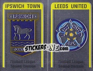 Sticker Ipswich/Leeds Badge - UK Football 1986-1987 - Panini