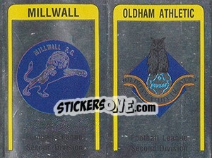 Sticker Millwall /Oldahm Badge - UK Football 1986-1987 n. 433 - Panini