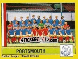 Figurina Portsmouth Team - UK Football 1986-1987 n. 435 - Panini
