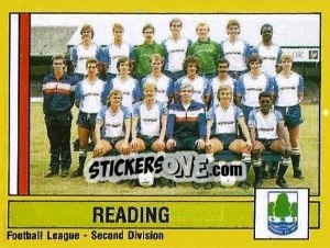 Figurina Reading Team - UK Football 1986-1987 - Panini
