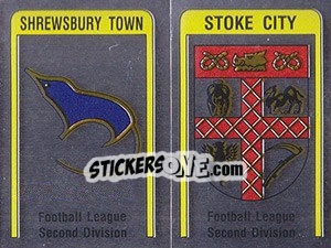 Sticker Shrewsbury/Stoke Badge - UK Football 1986-1987 n. 440 - Panini