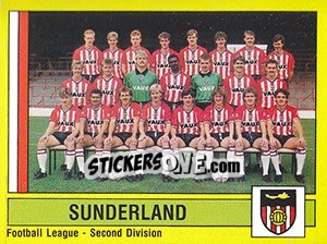 Cromo Sunderland Team - UK Football 1986-1987 - Panini