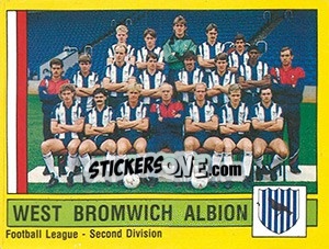 Sticker West Bromwich Albion Team - UK Football 1986-1987 n. 445 - Panini