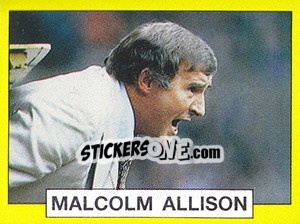 Cromo Malcolm Allison - UK Football 1986-1987 - Panini