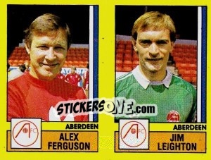 Sticker Ferguson / Leighton - UK Football 1986-1987 - Panini