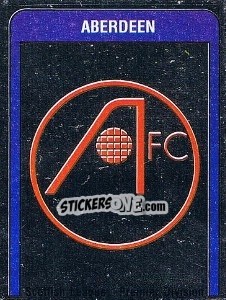 Cromo Aberdeen Badge - UK Football 1986-1987 - Panini