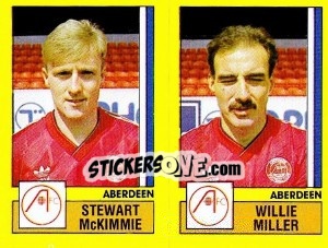 Cromo McKimmie / Miller - UK Football 1986-1987 - Panini