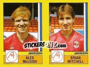 Figurina McLeish / Mitchell - UK Football 1986-1987 n. 460 - Panini