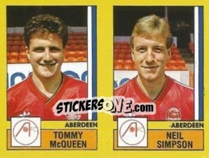 Figurina McQueen / Simpson - UK Football 1986-1987 - Panini