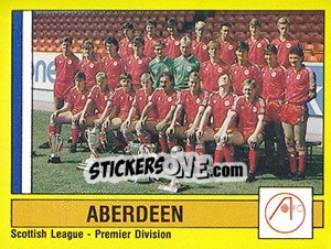 Sticker Team Photo - UK Football 1986-1987 - Panini