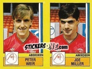 Sticker Weir / Miller - UK Football 1986-1987 - Panini