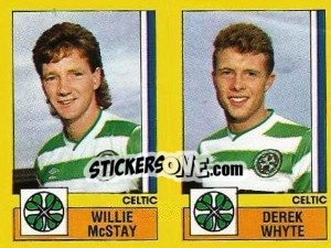 Sticker McStay / Whyte - UK Football 1986-1987 - Panini