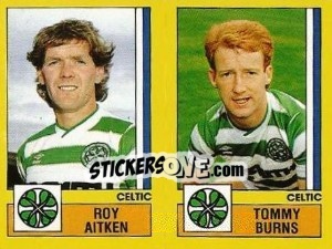 Sticker Aitken / Burns - UK Football 1986-1987 n. 470 - Panini