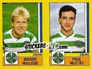 Sticker MacLeod / McSTAY - UK Football 1986-1987 - Panini