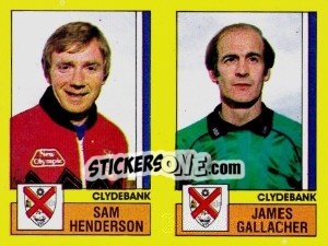 Cromo Henderson / Gallacher - UK Football 1986-1987 - Panini