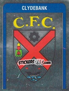 Figurina Clydebank Badge - UK Football 1986-1987 n. 476 - Panini