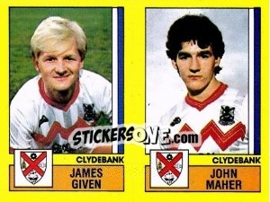 Cromo Given / Maher - UK Football 1986-1987 - Panini