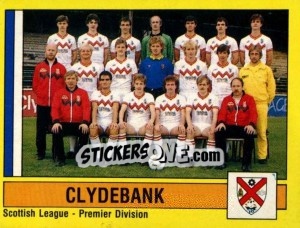 Sticker Team Photo - UK Football 1986-1987 - Panini