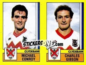 Cromo Conroy / Gibson - UK Football 1986-1987 - Panini