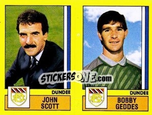 Figurina Scott / geddes - UK Football 1986-1987 n. 484 - Panini