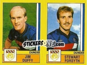 Figurina Duffy / Forsyth - UK Football 1986-1987 n. 486 - Panini