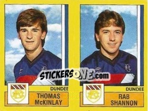 Sticker McKinlay / Shannon - UK Football 1986-1987 - Panini