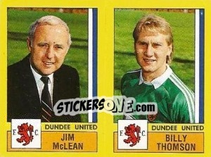 Sticker McLean / Thomson - UK Football 1986-1987 - Panini