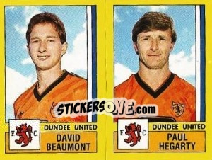 Figurina Beaumont / Hegarty - UK Football 1986-1987 - Panini