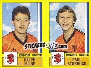 Figurina Milne / Sturrock - UK Football 1986-1987 - Panini