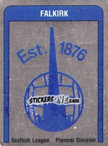 Sticker Falkirk Badge - UK Football 1986-1987 - Panini