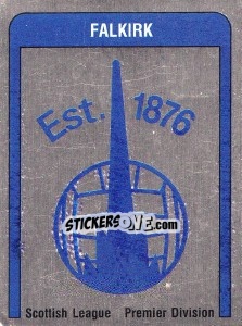 Sticker Falkirk Badge - UK Football 1986-1987 n. 503 - Panini