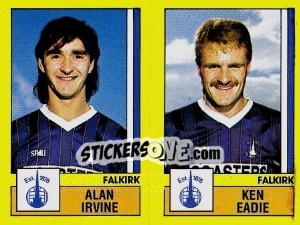 Figurina Irvine / Eadie - UK Football 1986-1987 - Panini