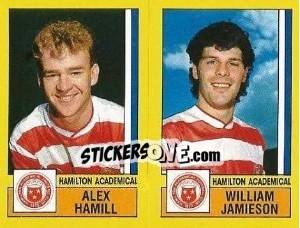Figurina Hamill / Jamieson - UK Football 1986-1987 n. 514 - Panini