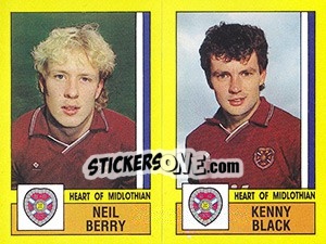 Sticker Berry / Black - UK Football 1986-1987 - Panini