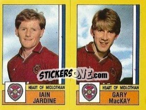 Figurina Jardine / MacKay - UK Football 1986-1987 - Panini