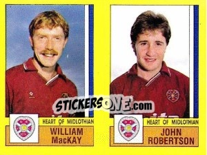 Figurina MacKay / Robertson - UK Football 1986-1987 n. 528 - Panini