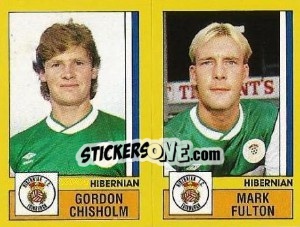 Sticker Chisholm / Fulton - UK Football 1986-1987 - Panini