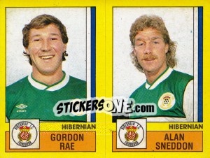 Sticker Rae / Sneddon - UK Football 1986-1987 - Panini