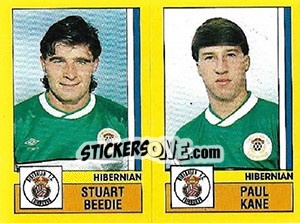 Figurina Beedie / Kane - UK Football 1986-1987 - Panini